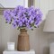 Purple Silk Flowers 4 Bundles Artificial Flowers 24.8" Long Stem Summer Potted Plants Artificial Flowers for Tall Vase Purple Fake Summer Flowers for Faux Flowers Arrangements Home Party Decor